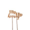 Hip Hip Hooray Rose Gold Plated Cake Topper