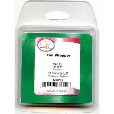 Green Foil Chocolate Wrappers 125pk