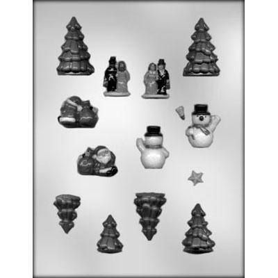 Christmas Village Accessories Chocolate Mould (Gingerbread House Scenery)
