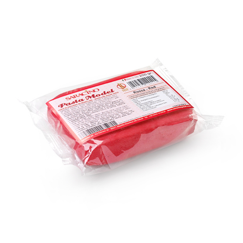 Modelling Paste - Red 250g - Saracino