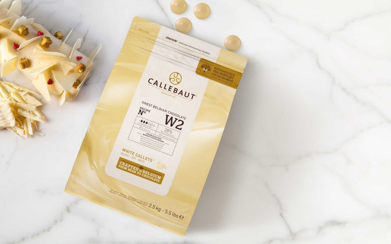 Callebaut White Couverture Chocolate Callets (Melts) 28% - 1kg
