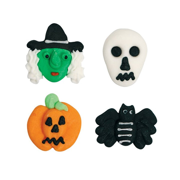 Sugar Decorations: Asstd Halloween Cupcake Decorations 12pk