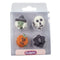 Sugar Decorations: Asstd Halloween Cupcake Decorations 12pk