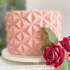 Chocolate Mould - Pyramidal - Origami Texture Mat / Cake Wrap
