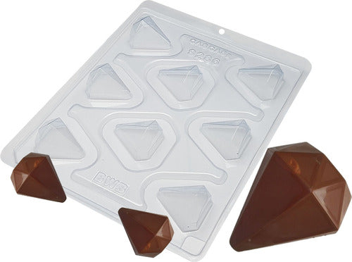 Chocolate Mould - Small Diamonds 5g - 3 Piece Mould