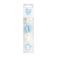 Sugar Decorations - Baby Boy Cupcake Toppers 13pcs