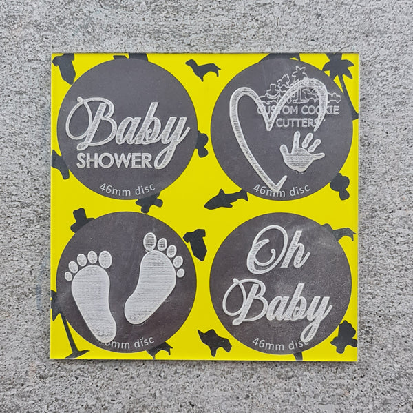 Embosser / Debosser - Baby Shower (4-in-1 mini debosser)