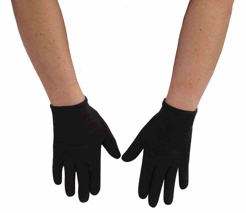 Gloves - Black Cotton Food Prep Gloves (1 Pair)