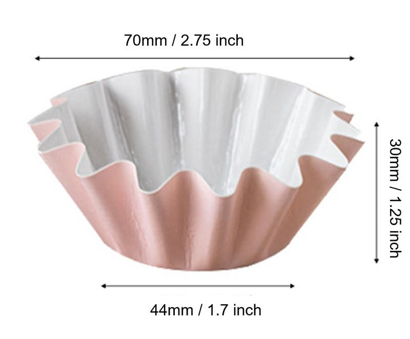 Cupcake Cases - Bloom Cupcake Cups - Pastel Pink (24pk)