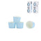 Cupcake Cups - Blue with Gold Polka Dots Self Standing Baking Cups 25pk