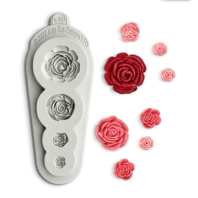 Silicone Mould - Roses 4 in 1