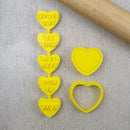 Cutter & Embosser Set - Candy Heart 'I Love You'