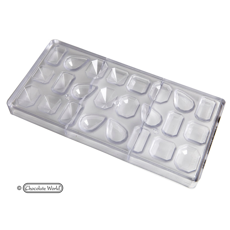 Chocolate Mould - Precious Stones - Polycarbonate