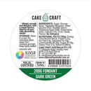 Cake Craft RTR Fondant 200g - Dark Green