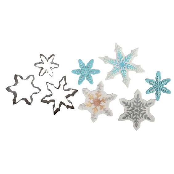 Snowflakes - Cookie Cutter & Texture Mat Set - Cake Star