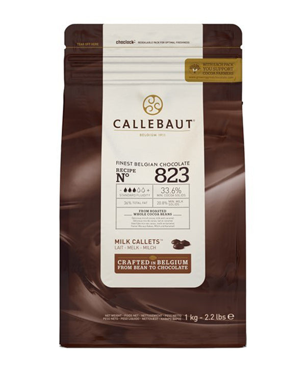 Callebaut Milk Couverture Chocolate Callets (Melts) 33.6% - 1kg