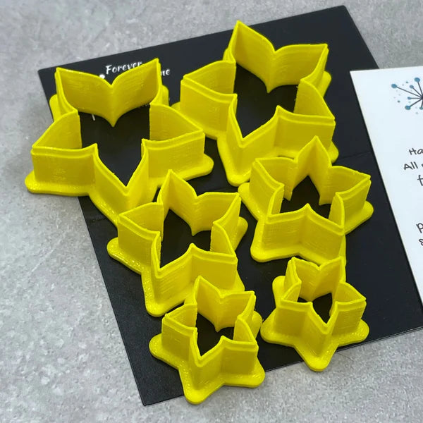 Cookie Cutters - Calyx Star Flower Medium - Set of 6