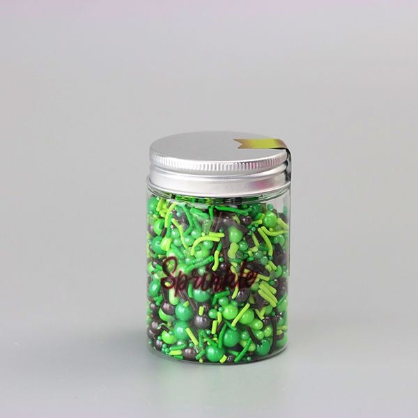Sprinkle Mix: Camo Greens Mixed Sprinkles 100g