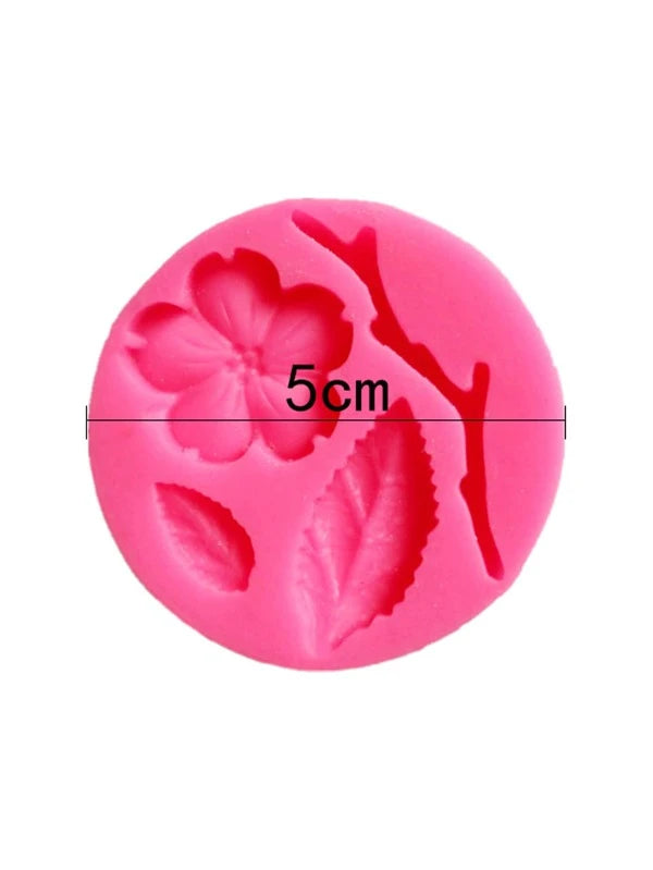 Silicone Mould - Cherry Blossom (Flower, Leaves, Twig)