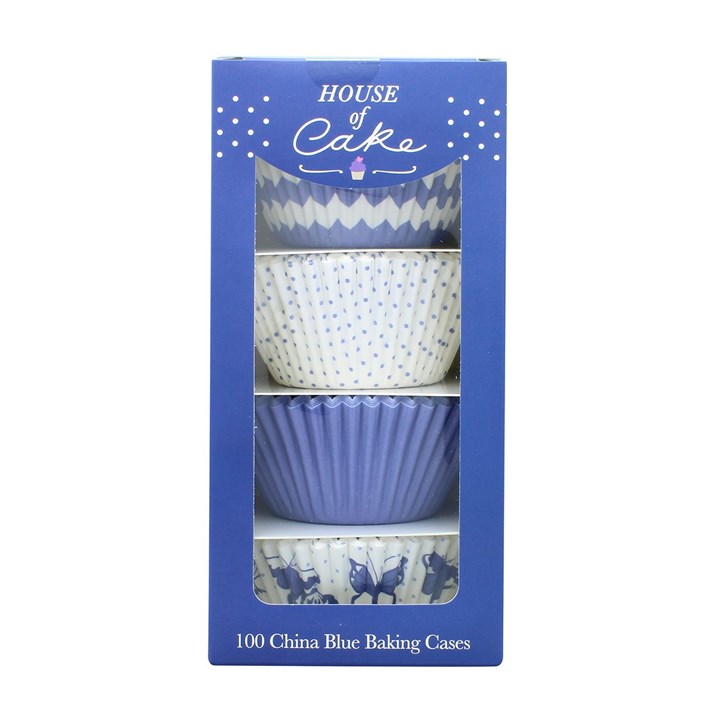 Cupcake Cases - China Blue 100pk Baking Cups