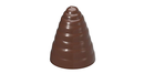 Chocolate Mould - Grooved Tapered Cone Flodboller - Chocolate World