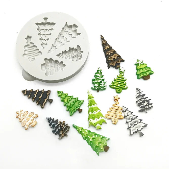 Silicone Mould - Miniature Christmas Trees
