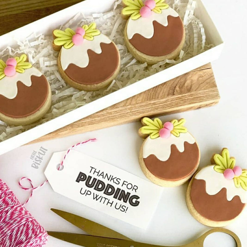 Cookie Cutter & Embosser Set - Mini Christmas Pudding - by Little Biskut