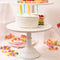 Cake Stand - 12 inch White Gloss Classic - Metal Cake Pedestal