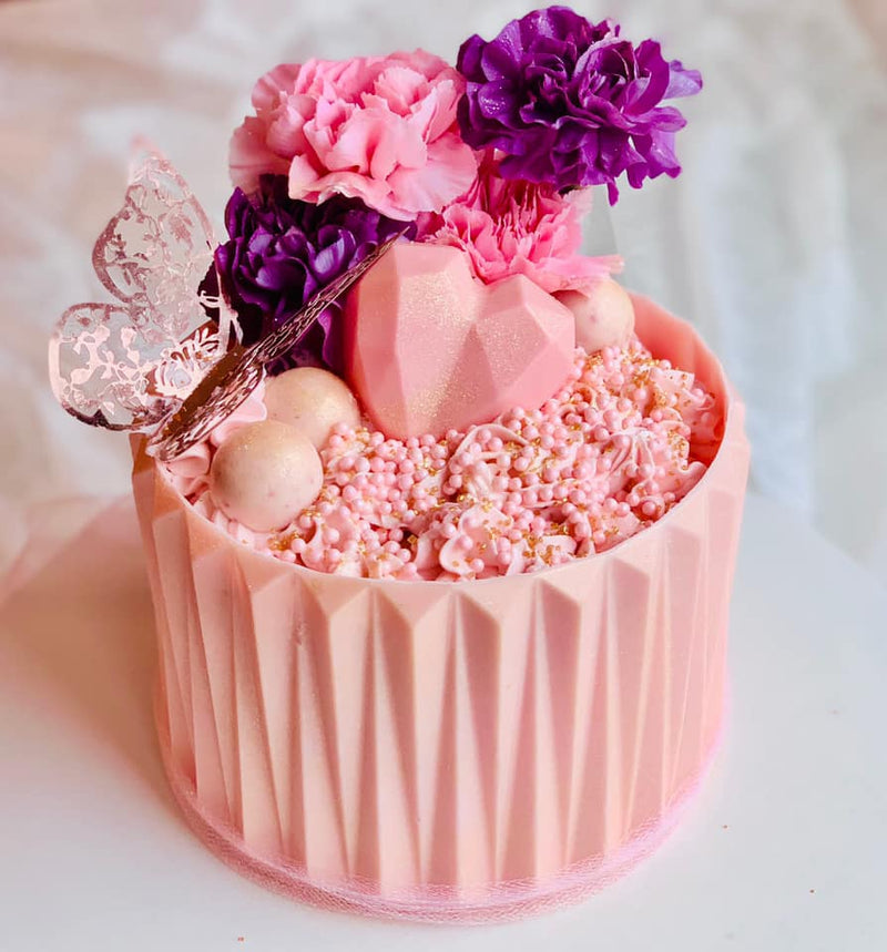 Chocolate Mould Delicate Crease Origami Texture Mat Cake