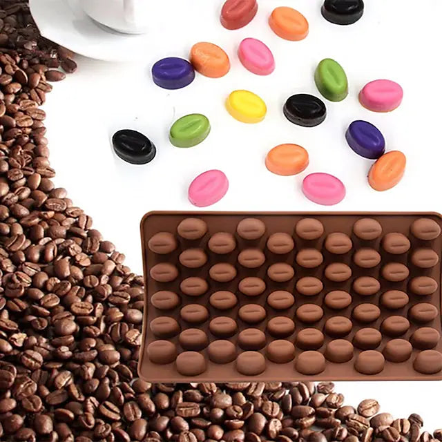 Chocolate Mould - Coffee Bean Silicone Baking Mould