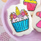 Stencil - PYO Cookie Stencil - Unicorn Cupcake