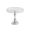 Cake Stand - 12 inch Silver & Crystal Cake Pedestal