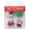 Sugar Decorations: Nordic Christmas Cupcake Decorations 12pk