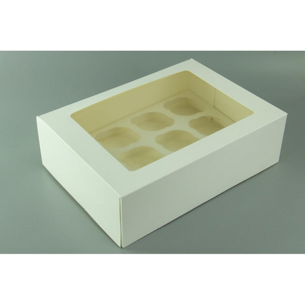 Cupcake Box - 12 Hold - White