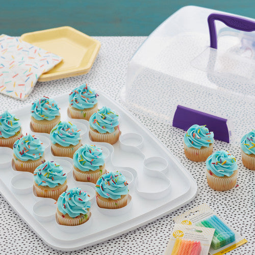 Cake & Cupcake Carrier - Oblong Reversible