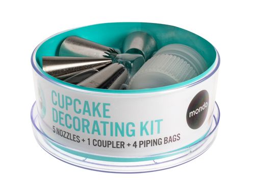 Piping Set - Cupcake Decorating Kit - 9 piece set - Mondo