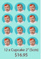 Edible Image - Custom Cupcake Toppers (Std or Mini)