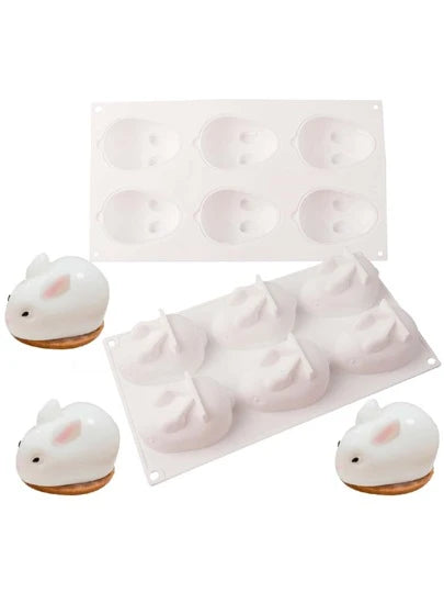 Chocolate Mould - Cute Rabbit 3D Silicone Baking Mould (Easter)
