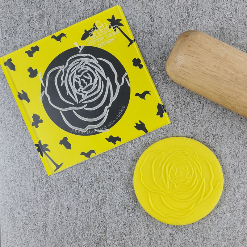 Debosser - Rose Bloom Debosser / Embosser / Acrylic Stamp