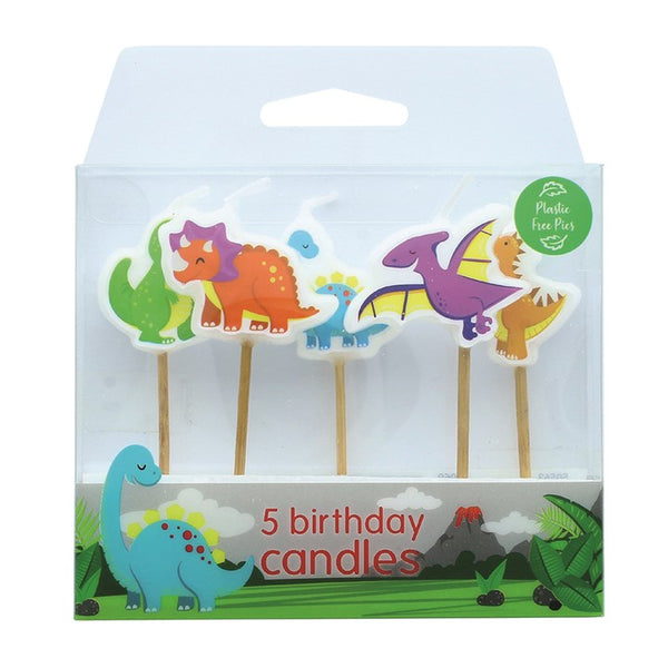 Candles - Dinosaur 5pk - BWL