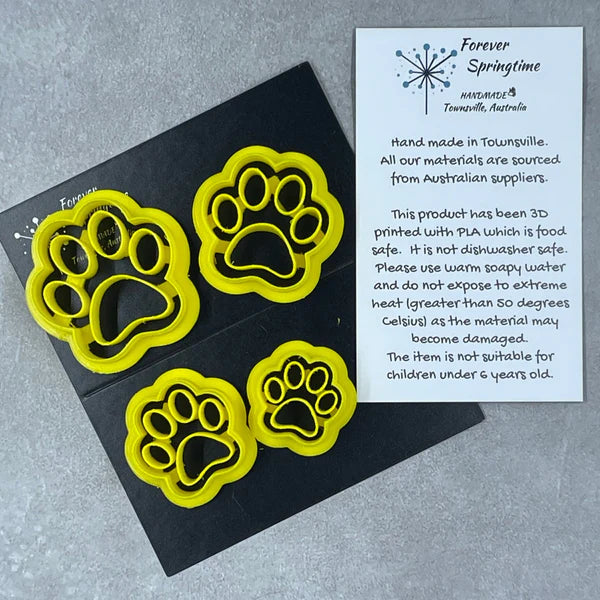 Cookie Cutters - Dog Paw Prints (set of 4)