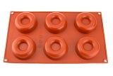 Silicone Baking Mould - Donut (6 cavity standard size)