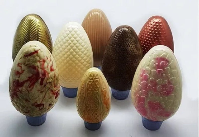 Chocolate Mould - Feathered Easter Egg 500g - 3 Piece Mould