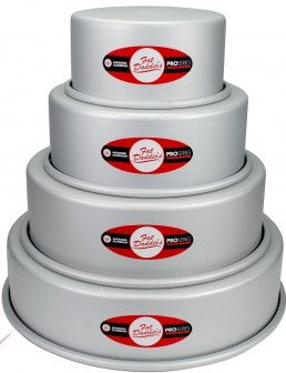 Round Cake Pan - Set of 4 - 6,8,10,12 inch - Fat Daddio