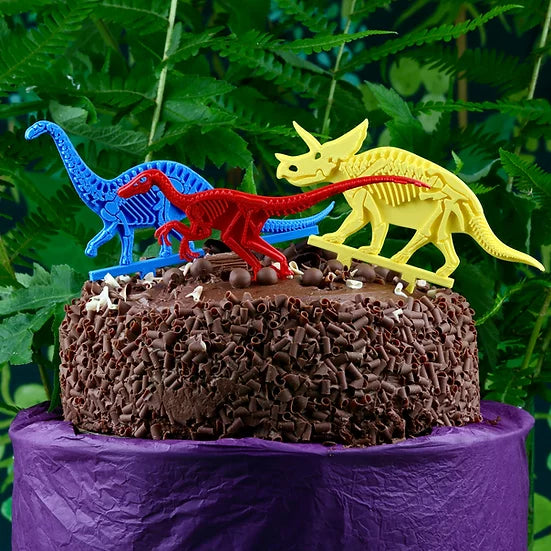 Cake Toppers - Fossil Dinosaurs (Set of 3)