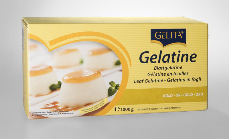 Gelatine Leaves - Gold Strength Leaf 12pk (24g) (Porcine) 200 Bloom  - Gelita