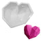 Silicone Mould / Cake Pan - Large Geometric Heart 3D