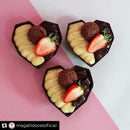 Chocolate Mould - Geo Hearts 200g - 3 Piece Mould