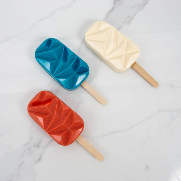Silicone Popsicle Mould - Geo Magnum (with 10 icypole sticks)