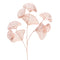 Floristry - Rose Gold Ginkgo Skeleton Leaf Spray - Artificial Foliage